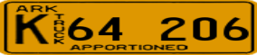 Trailer License Plate
